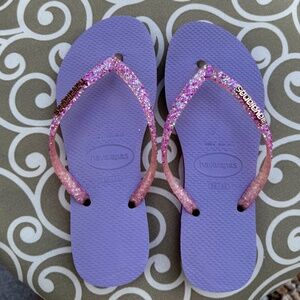 Havaianas Slim Glitter Flip Flops